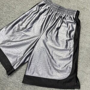 Champs Sports Athletic Shorts Men's M Gray Shiny Silky Basketball Gym Dazzle